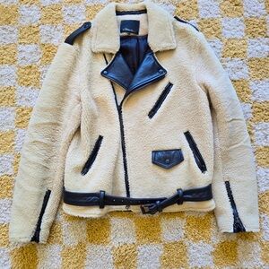 3.11 Phillip Lim Sherpa Moto Jacket size Small Made